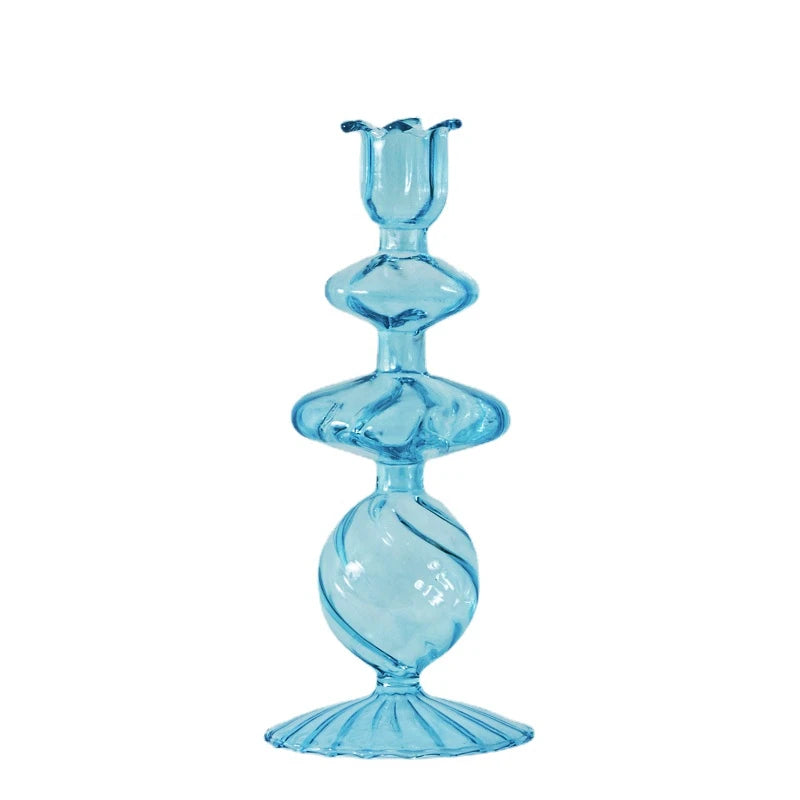 Floriddle Taper Candle Holders Glass Candlesticks for Home Decor Candle Holder