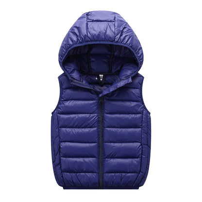 Kids Vest Children's Girls Vest Hooded Jacket Winter Autumn  Waistcoats