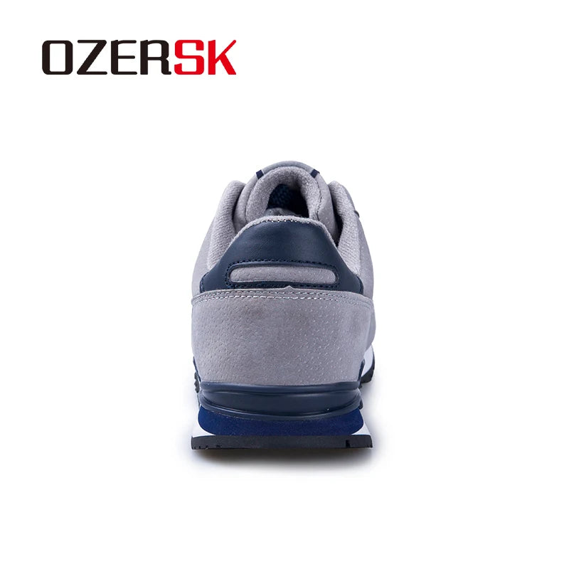 OZERSK Cow Suede Men Sneakers Fashion Summer Outdoor Shoes Men Casual Men'S