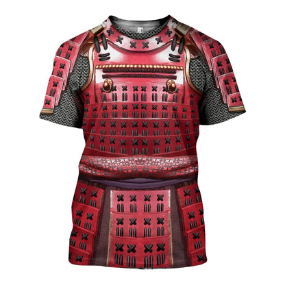 2020 New Summer T Shirts 3D Printed Samurai Armor Men Harajuku Fashion