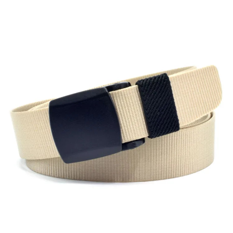 Children Canvas Belt Boys Smoothly Buckle Adolescent Anti-Allergy Belts