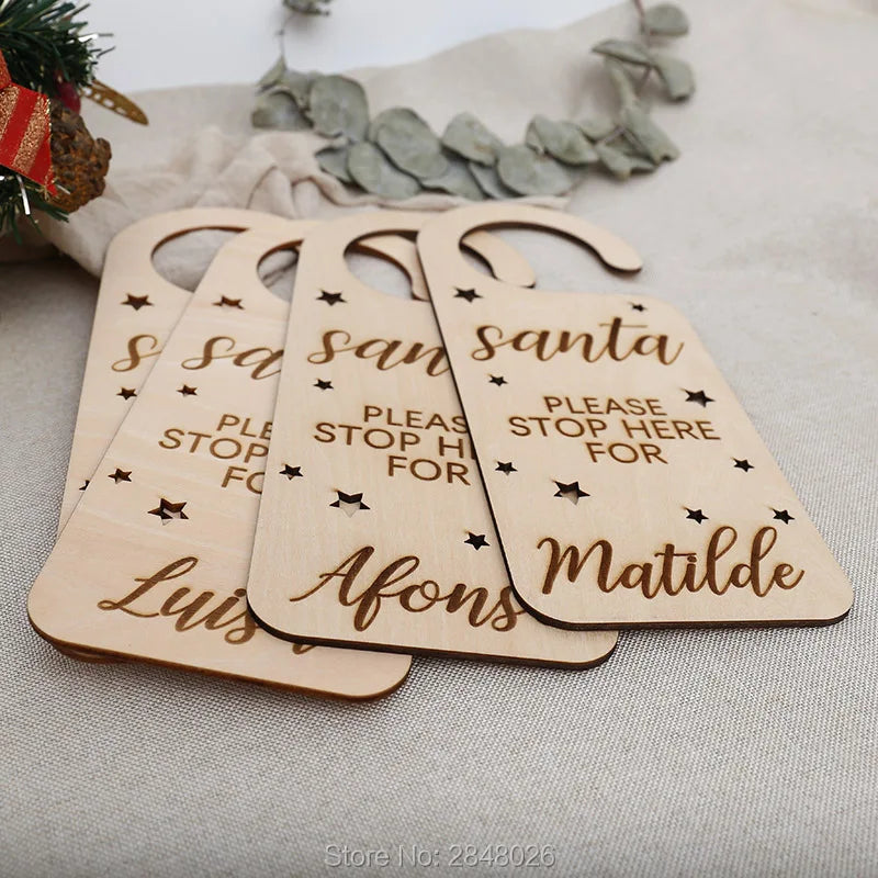 Personalized Wooden Door Hanger,Christmas  Ornament,Christmas Gift