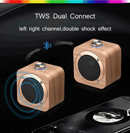 Arrival Classical MINI BT Speakers Wireless  Retro Wooden Speaker Box