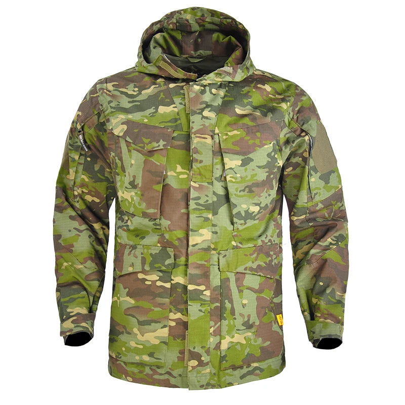 HAN WILD M65 Tactical Jacket Hiking Camping Safari Hoodie