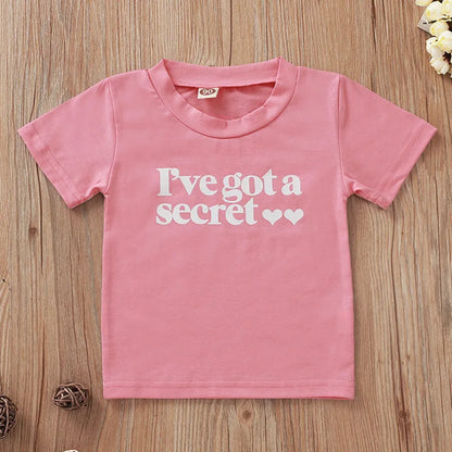 2024 Baby Big Sister Girl Shirt Clothes Cotton Kid Girls Summer Clothes Tops