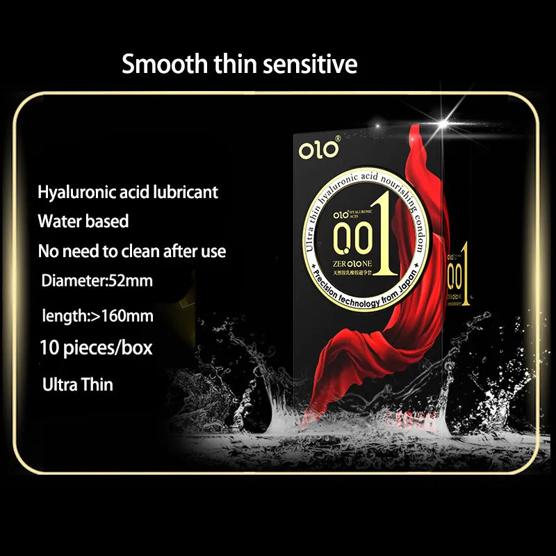 0.01 Ultra Thin Condoms for Men Long Sex Ejaculation Delay Rubber Condom