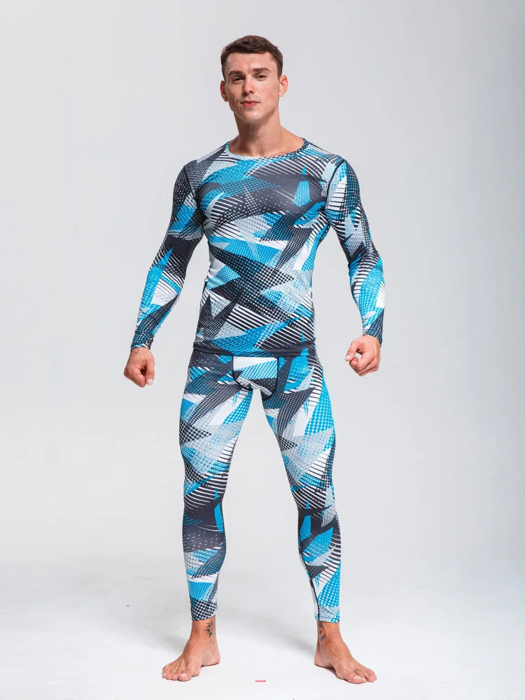 Camouflage Suit  Men's Thermal Underwear Quick-Drying Sportswear  Long Johns