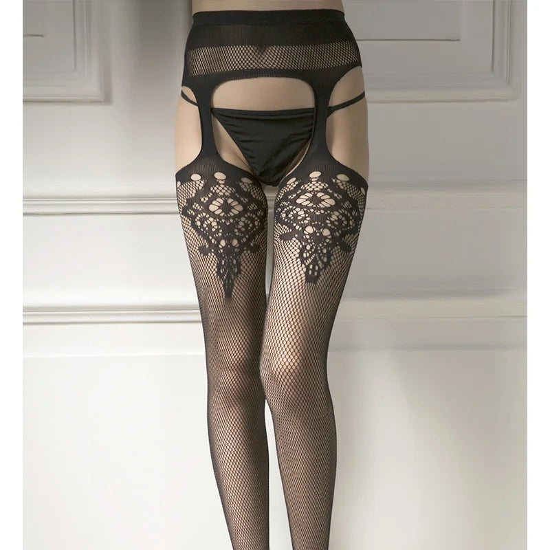 Sexy Legging Suspenders Sexy Garter Net Hose Fishnet Panty Fishnet Mesh Legging