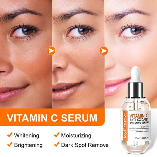 JoyPretty Vitamin C Face Serum Dark Spots Remover Whitening Brightening