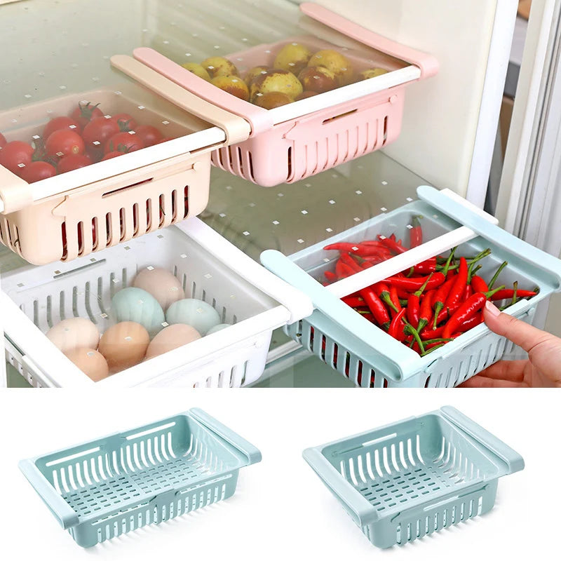 1PC Fridge Organizer Storage Box Refrigerator Drawer Plastic Storage Container