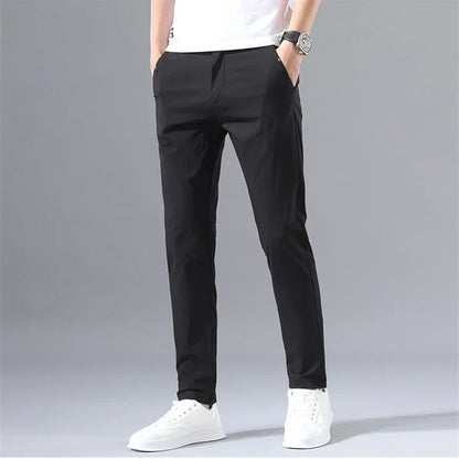 2022 Men's Thin Pants Solid Color Pants Smart Casual Business