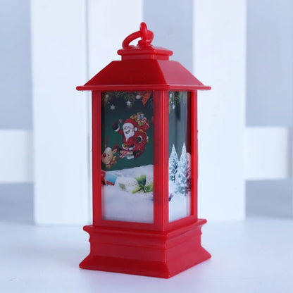 Santa Claus Snowman Lantern Light Merry Christmas Decor for Home Christmas Tree