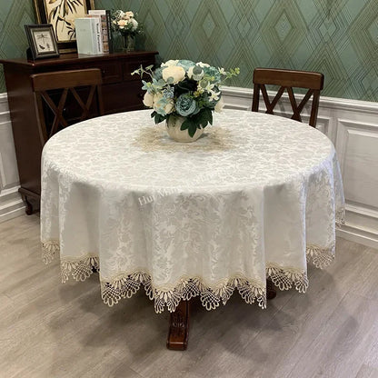 Table Cloth Round Tablecloth Art Household Lace Europe Dining Table Cover