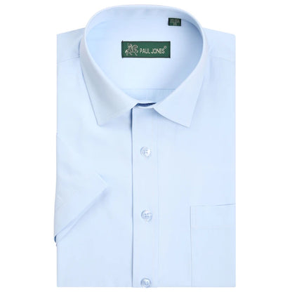 Men's Short Sleeve Shirts Men Business Formal Dress Shirts Social Shirt