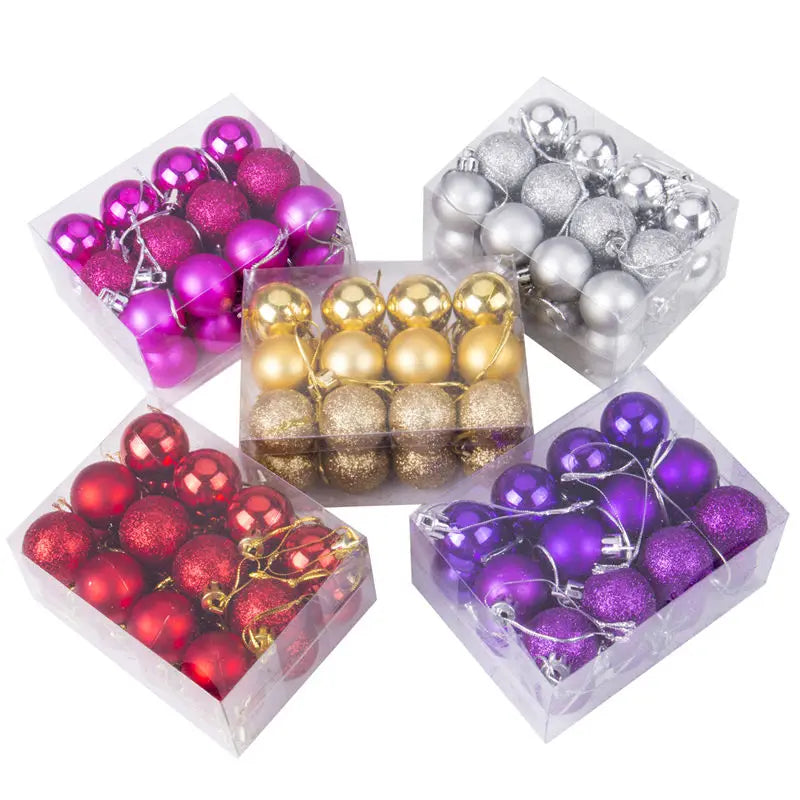 24PCS Christmas Ball Ornaments Xmas Tree Decoration Christmas Xmas Tree Ball