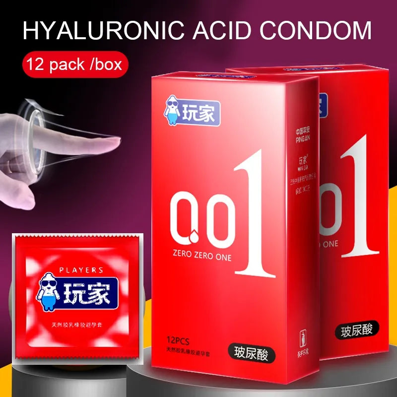 0.01 Ultra Thin Condoms for Men Long Sex Ejaculation Delay Rubber Condom