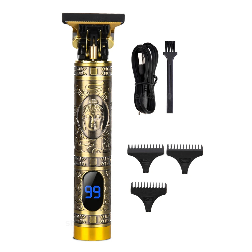 Professional Hair Clippers and Trimmer Set Carving Cordless Men Hair Trimmer