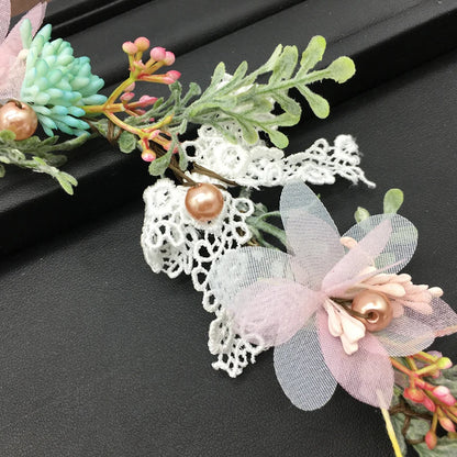 Bride Wedding Hair Accessories Gorgeous Flower Headbands Braided Hair Vine