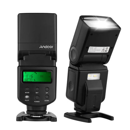 Andoer Camera Flash Speedlite With Adjustable LED Fill Light Universal Flash