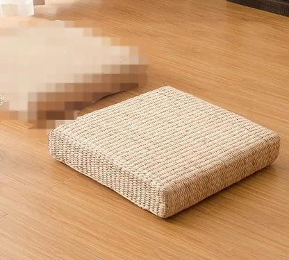 Pastoral Wind Straw Japanese Meditation Cushion Tatami Mat Rattan Sofa Cushion