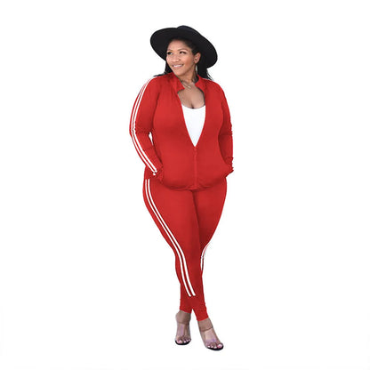 Plus Size Sets Women's Sweatsuits Winter Clothes Tracksuit 2 Piece Outfits