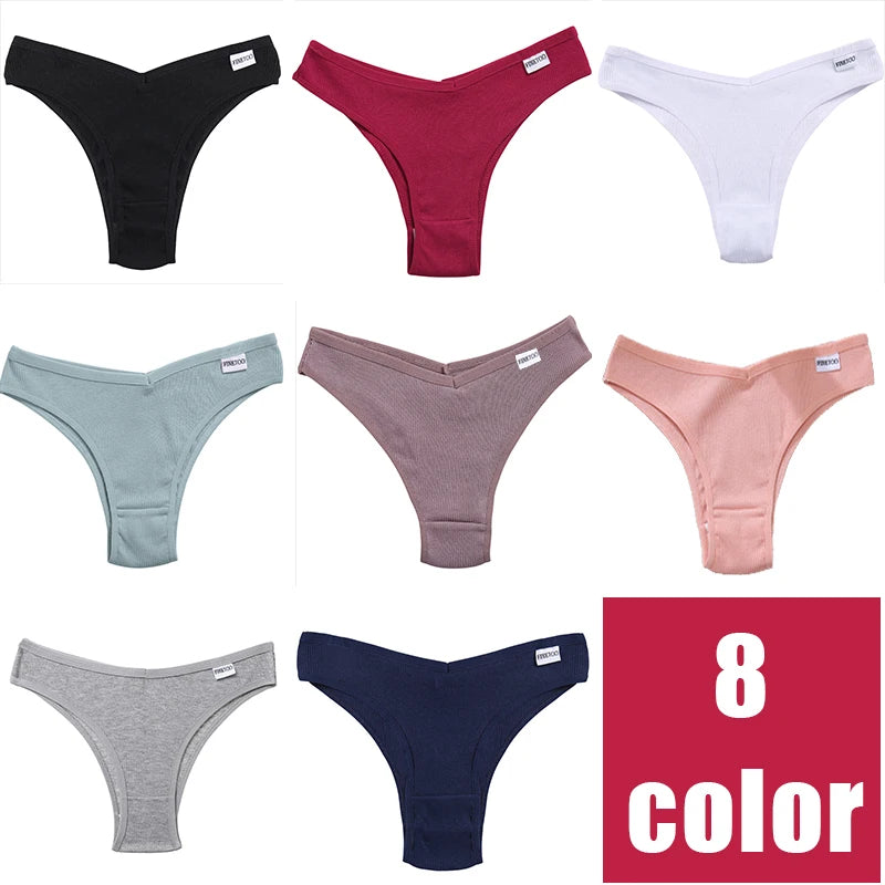 FINETOO Women's Cotton Panties Ladies Sexy Panty M-Xl Girls Intimates Lingerie