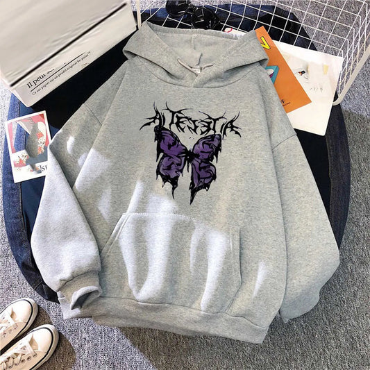 Fashion Hoodies Women's Sweatshirt Butterfly Oversized Hoodie Y2k