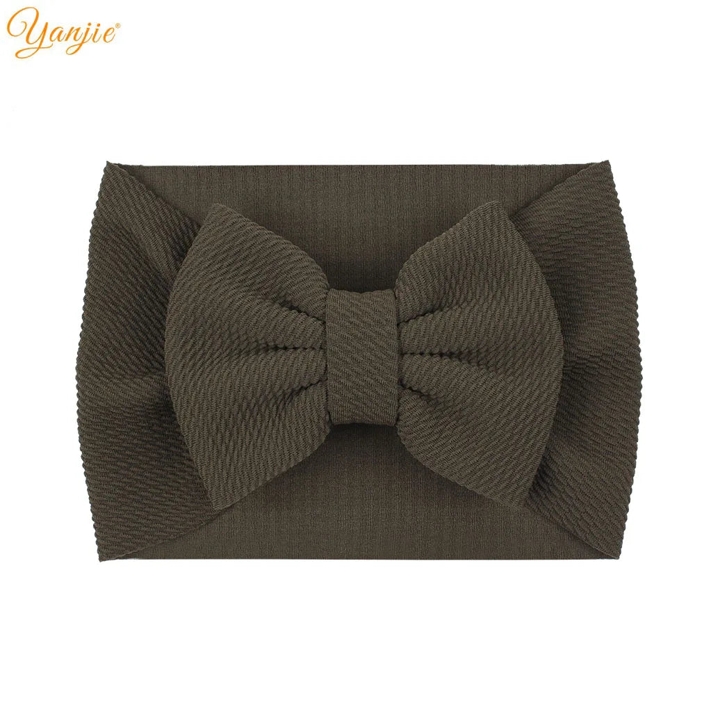 YANJIE 2023 New Turban Fashion 5'' Hair Bows Headband