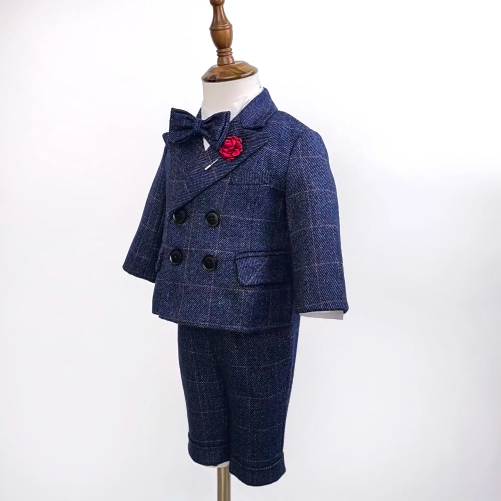 2024 New Coat Boys Suits for Weddings Kids Prom Party Clothes for Little Boy