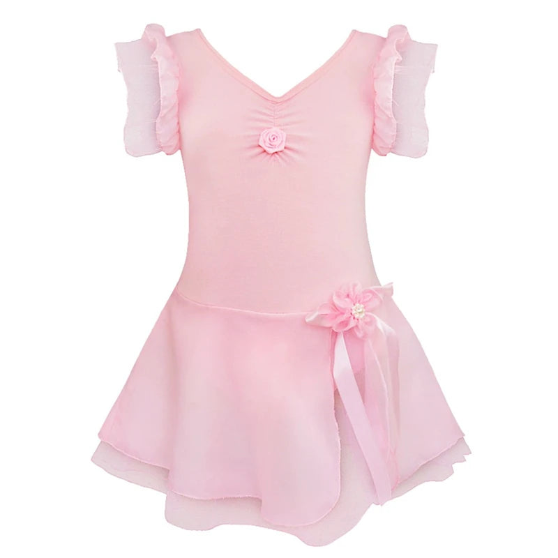 Kids Girls Tutu Ballet Dance Dress Leotard Gymnastic Fancy Dancewear Dance