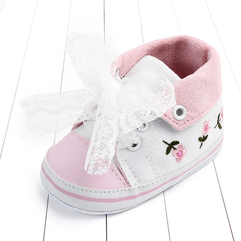 Baby Girls Princess Shoes Spring Autumn Cute Butterfly Crown