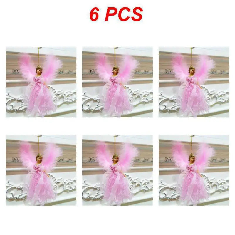 1/3/6pcs Christmas Angel Pendant Hanging Angels Christmas Tree Ornaments