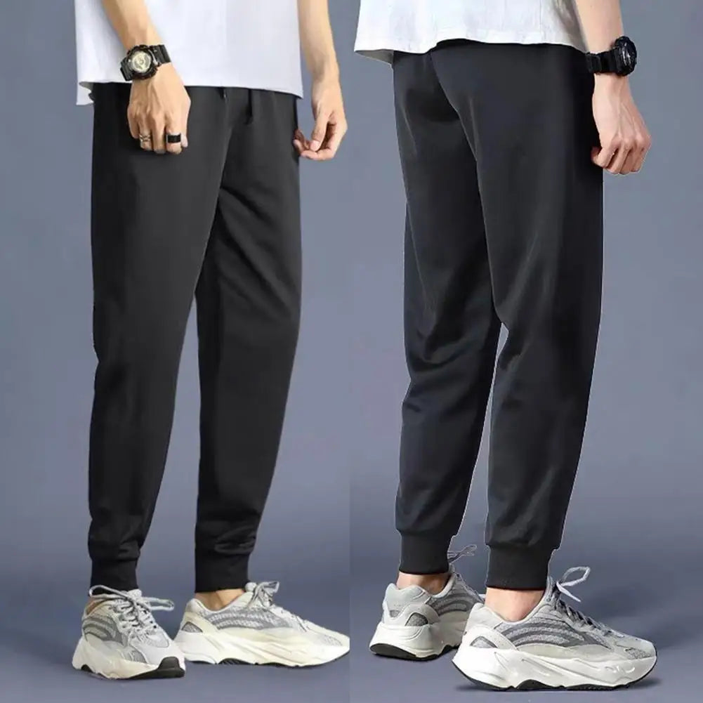 Sport Jogging Pants Casual Pants Trousers Slim Fit Stretchy Polyester Fiber