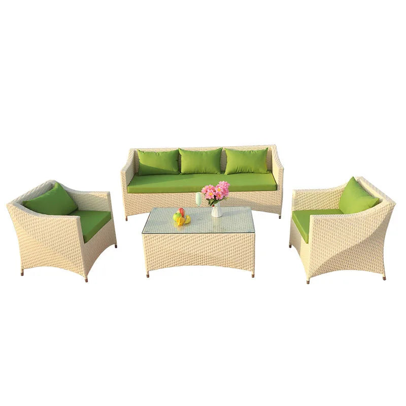 Outdoor Sofa Furniture Balcony Living Room Sofa White Combination Furniture