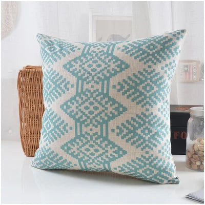 Geometric Pillow  Nordic Fresh Abstraction Cushion  Linen Cushions Waist