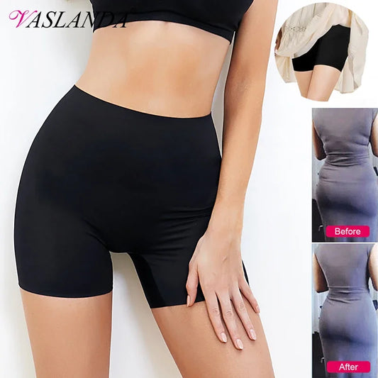 Vaslanda Women Safety Slip Shorts Under Skirt Anti Chafing Boxer High Waist