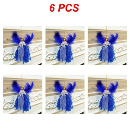 1/3/6pcs Christmas Angel Pendant Hanging Angels Christmas Tree Ornaments