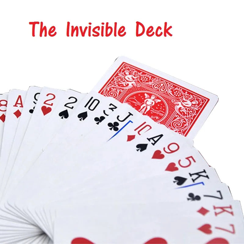 The Invisible Deck Amazing Magic Cards Close Up Street Magic Tricks Stage Magic