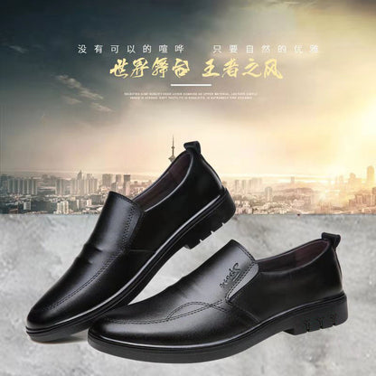 Leather Men Shoes Formal Casual Mens Loafers Soft Breathable Slip on