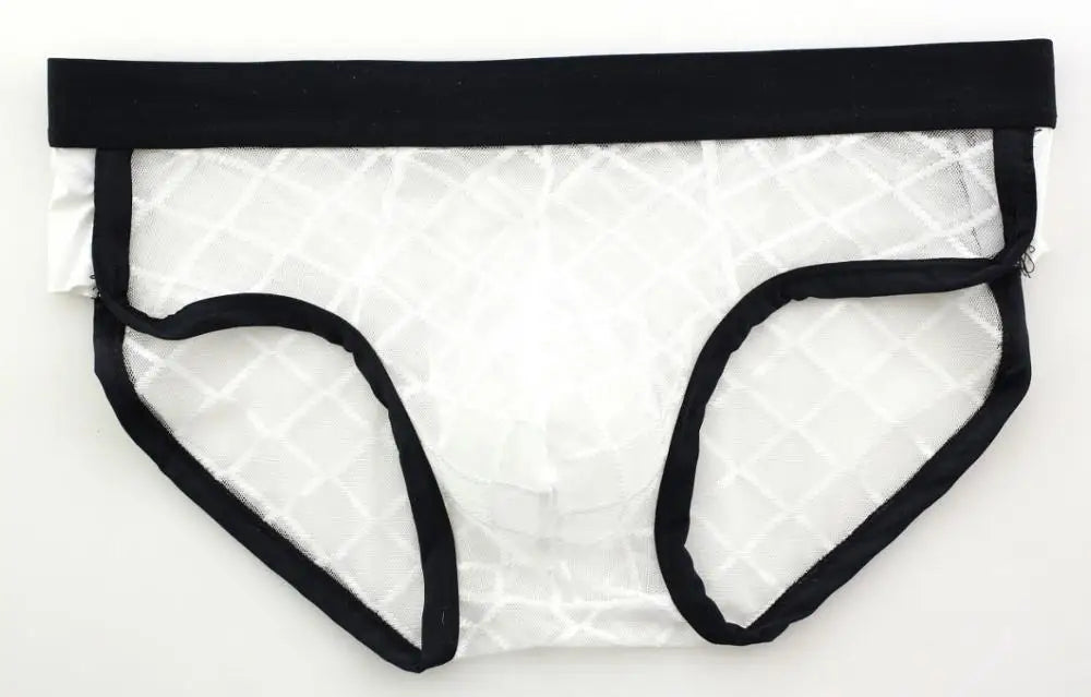 Sexy Mens Mesh Underwear Penis Pouch Cueca Gay Underpants Man Transparent Men