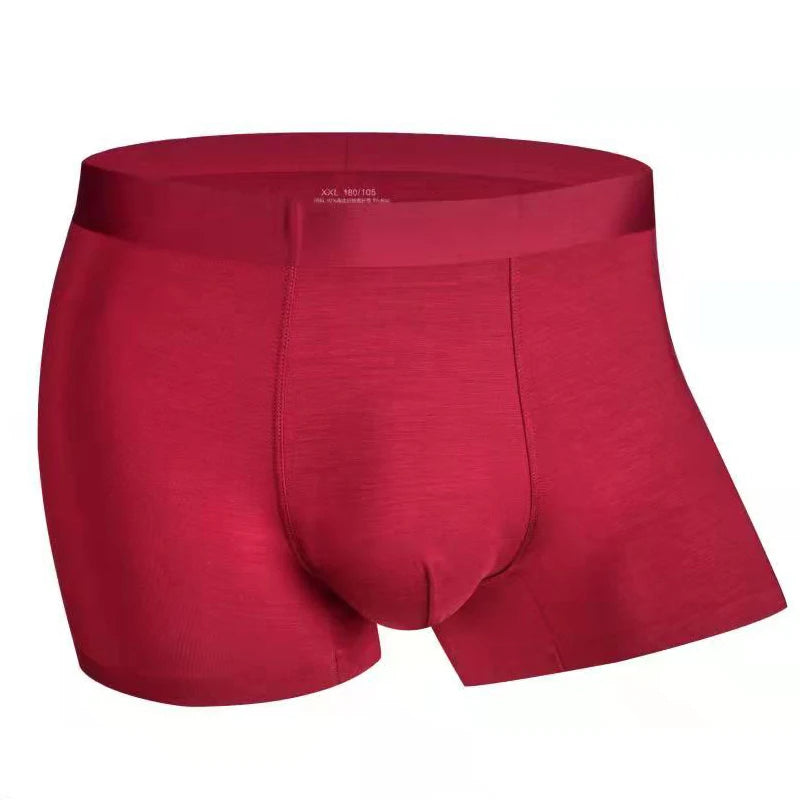 Very Thin Men's Underwear Nylon Ice Silk Boxers Double Bagged