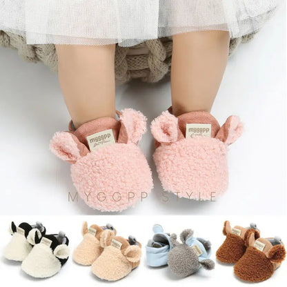 0-24 Months Unisex Baby Shoes Sheep Ears Baby Girl Snow Boots