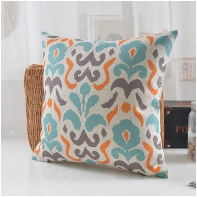 Geometric Pillow  Nordic Fresh Abstraction Cushion  Linen Cushions Waist