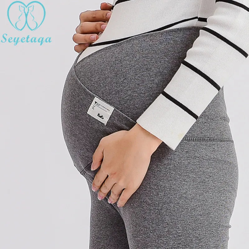 High Waist Belly Maternity Pants Baby Care Support Abdomen for Pregnant Women