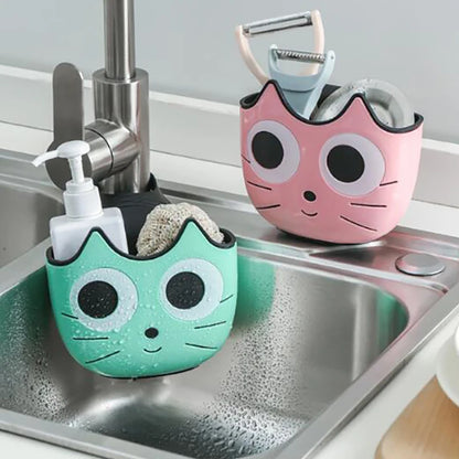 Kitchen Sink Organizer Soap Sponge Drain Rack Bathroom Holder Sink Shelf