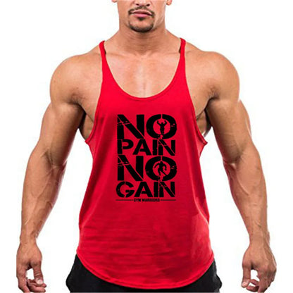 Bodybuilding Stringer Tank Top Men Cotton Gym Clothing Mens Fitness Racer