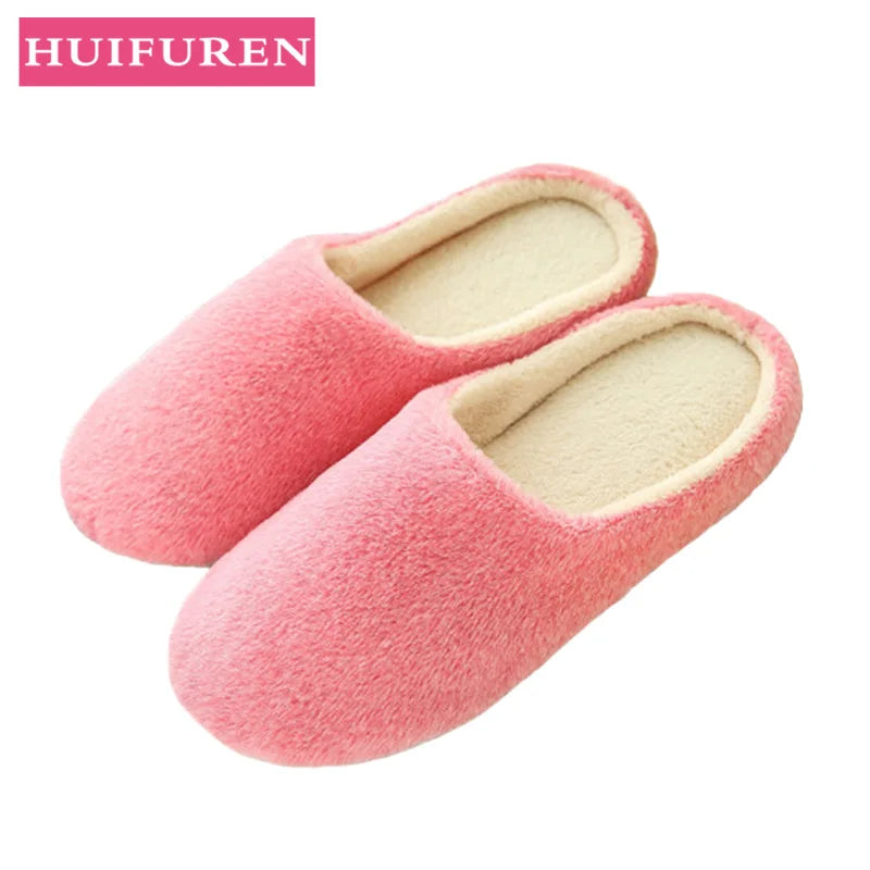 Slippers Women Indoor House Plush Soft Cute Cotton Slippers Shoes