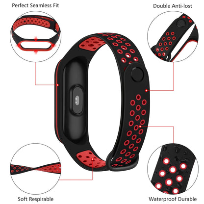 Strap for Xiaomi Mi Band 6 5 Silicone Anti-Sweat Replacement Wrist Strap