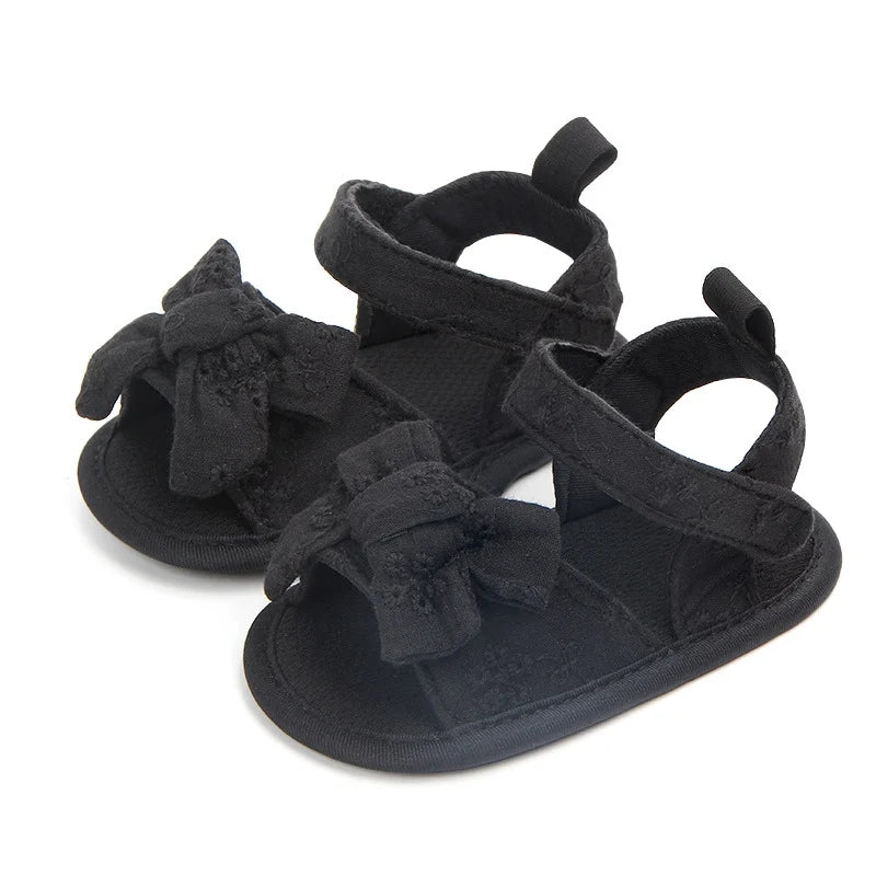 Newborn Baby Girl Shoes Summer Bowknot Cute Shoes Toddler Casual Crib Sandals