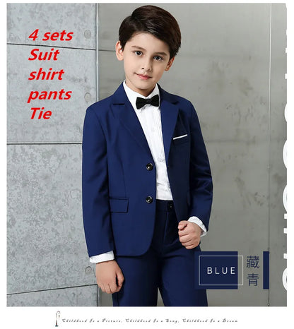 2017 Full Regular Coat Boys Suits for Weddings Kids Prom Wedding